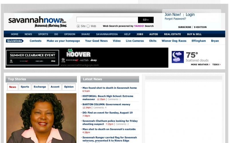 SavannahNow best drupal websites showcase