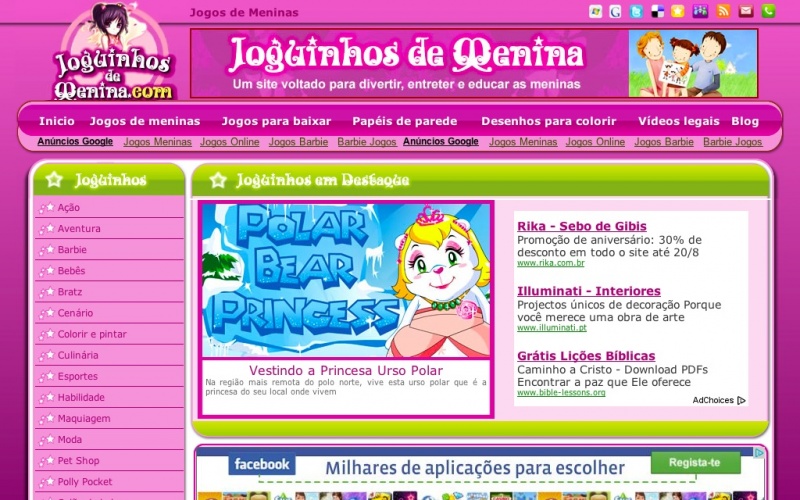 Jogos de Meninas  best drupal websites showcase
