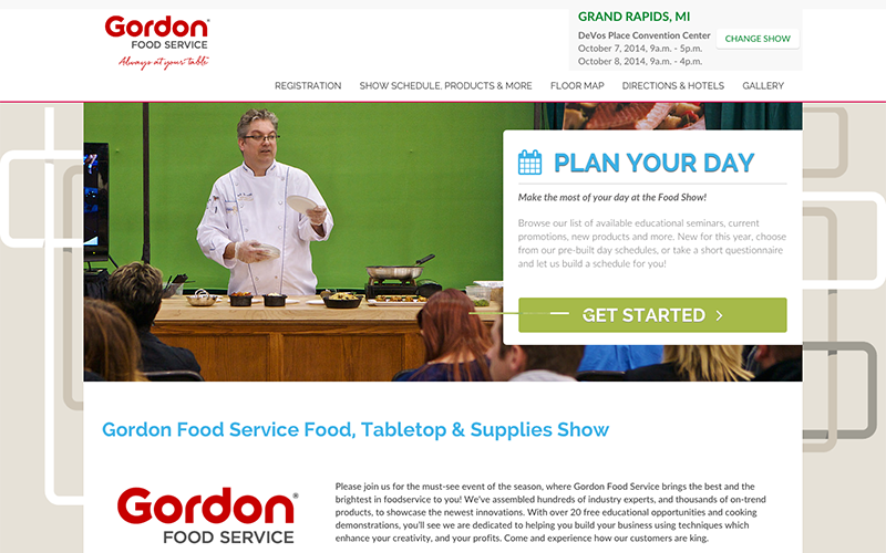 GFS Food Show best drupal websites showcase